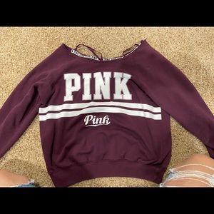 pink sweatshirt